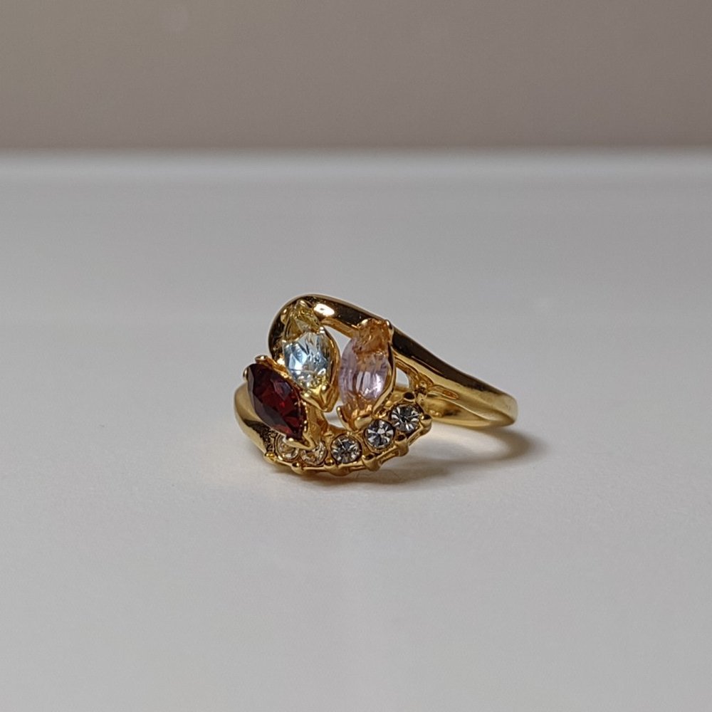 Pretty Size 5.75 Multicolor Electroplate Ring